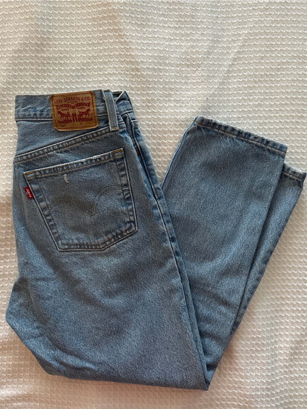 Levi's Light Blue Straight-Leg Denim Jeans